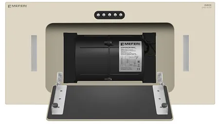 Вытяжка кухонная MEFERI INBOX60BG GLASS ULTRA, 60 см, встраиваемая, бежевая, стекло, производительность 900 м3/ч, 3 скорости, низкий уровень шума, режимы отвод и рециркуляция, гарантия 3 года Вытяжка кухонная MEFERI INBOX60BG GLASS ULTRA, 60 см, встраиваемая, бежевая, стекло, производительность 900 м3/ч, 3 скорости, низкий уровень шума, режимы отвод и рециркуляция, гарантия 3 года