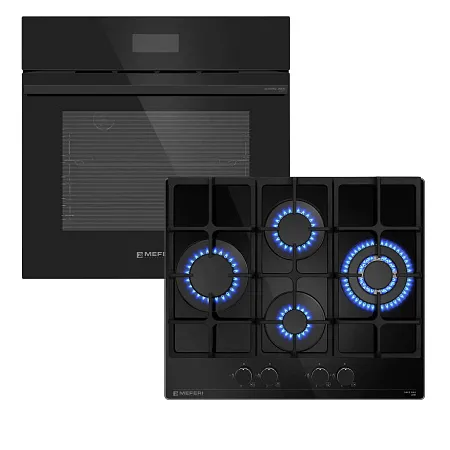 Комплект встраиваемой техники 60см черный MEFERI MS60BK71