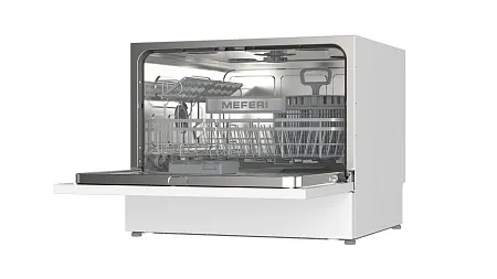Посудомоечная машина настольная отдельностоящая MEFERI MDW4581WH FS COMPACT POWER Посудомоечная машина настольная отдельностоящая MEFERI MDW4581WH FS COMPACT POWER