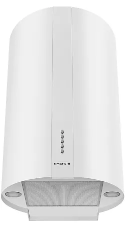 Вытяжка кухонная цилиндрическая настенная MEFERI TUBE40WH POWER, 40 см, белая, производительность 850 м3/ч, 3 скорости, низкий уровень шума, режимы отвод и рециркуляция, гарантия 3 года Вытяжка кухонная цилиндрическая настенная MEFERI TUBE40WH POWER, 40 см, белая, производительность 850 м3/ч, 3 скорости, низкий уровень шума, режимы отвод и рециркуляция, гарантия 3 года