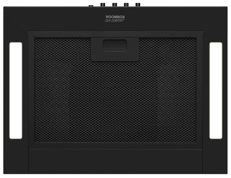 Вытяжка кухонная кубическая островная MEFERI ROOMBOX40BK ISLA COMFORT