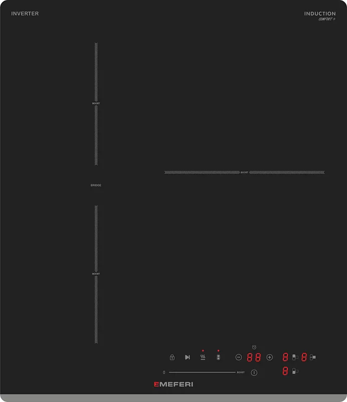 Варочная панель индукционная с инвертором MEFERI MIH453BK COMFORT PLUS