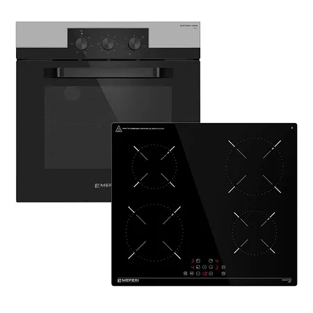 Комплект встраиваемой техники 60см нержавеющая сталь MEFERI MS60IX13