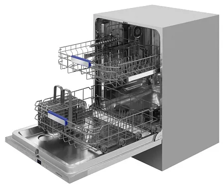 Посудомоечная машина встраиваемая MEFERI MDW6062 LIGHT(модификация 2025 года), 60 см, напольная, 12 комплектов посуды, 6 программ, 2 корзины, половинная загрузка, отсрочка, таймер, защита от протечек Посудомоечная машина встраиваемая MEFERI MDW6062 LIGHT(модификация 2025 года), 60 см, напольная, 12 комплектов посуды, 6 программ, 2 корзины, половинная загрузка, отсрочка, таймер, защита от протечек