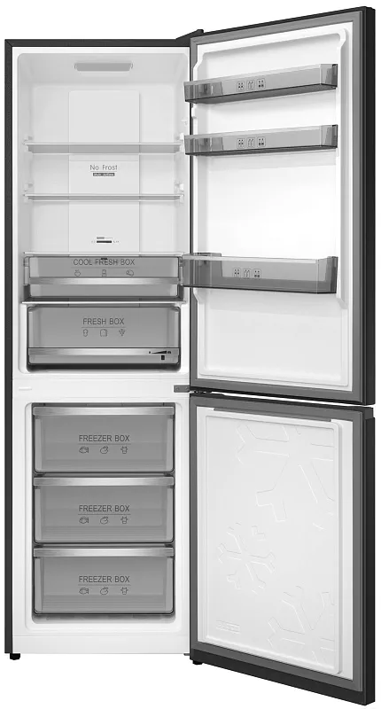 Холодильник отдельностоящий с инвертором MEFERI MFR185BK TOTAL NO FROST COMBI ULTRA