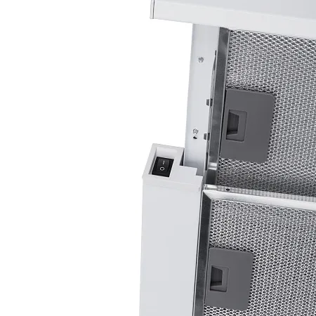 Вытяжка телескопическая кухонная MEFERI SLIDEBOX60WH POWER, 60 см, белая, производительность 850 м3/ч, 2 скорости, низкий уровень шума, режимы отвод и рециркуляция, гарантия 3 года Вытяжка телескопическая кухонная MEFERI SLIDEBOX60WH POWER, 60 см, белая, производительность 850 м3/ч, 2 скорости, низкий уровень шума, режимы отвод и рециркуляция, гарантия 3 года