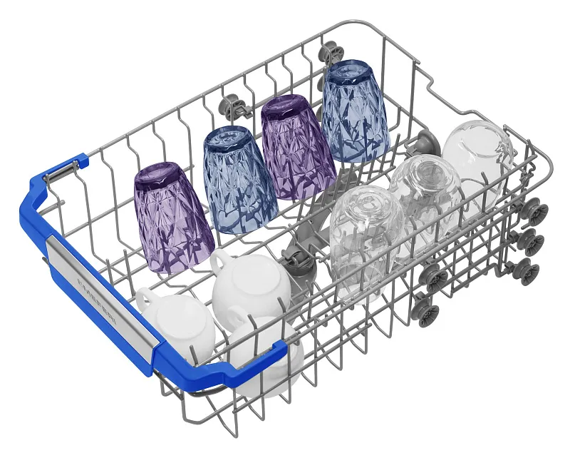 Посудомоечная машина узкая встраиваемая MEFERI MDW4573 COMFORT, 45 см, 10 комплектов посуды, с автооткрыванием, с аквастопом, луч на полу, внутренняя подсветка,отсрочка, таймер