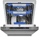 Посудомоечная машина узкая встраиваемая MEFERI MDW4573 COMFORT, 45 см, 10 комплектов посуды, с автооткрыванием, с аквастопом, луч на полу, внутренняя подсветка,отсрочка, таймер