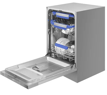 Посудомоечная машина узкая встраиваемая с инвертором MEFERI MDW4583 COMFORT PLUS, 45 см, 10 комплектов посуды, автооткрывание дверцы, аквастоп, луч на полу, внутренняя подсветка, половинная загрузка, таймер Посудомоечная машина узкая встраиваемая с инвертором MEFERI MDW4583 COMFORT PLUS, 45 см, 10 комплектов посуды, автооткрывание дверцы, аквастоп, луч на полу, внутренняя подсветка, половинная загрузка, таймер