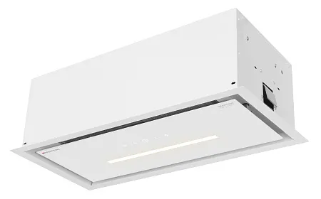 Вытяжка кухонная MEFERI SMARTBOX60WH GLASS COMFORT, 60 см, встраиваемая, белая, стекло, производительность 950 м3/ч, 3 скорости, низкий уровень шума, режимы отвод и рециркуляция, гарантия 3 года Вытяжка кухонная MEFERI SMARTBOX60WH GLASS COMFORT, 60 см, встраиваемая, белая, стекло, производительность 950 м3/ч, 3 скорости, низкий уровень шума, режимы отвод и рециркуляция, гарантия 3 года