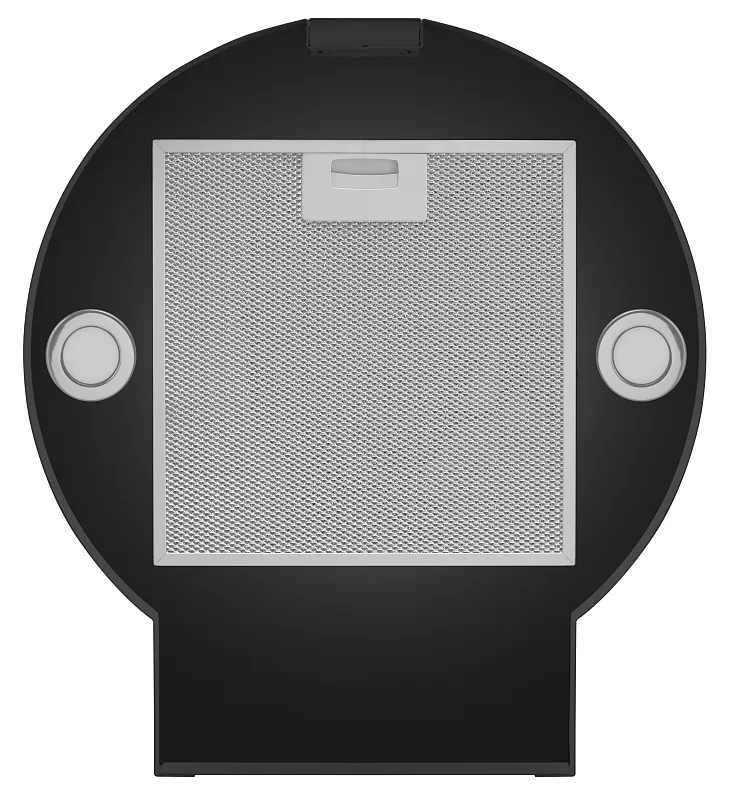 Вытяжка кухонная цилиндрическая настенная MEFERI TUBE40BK POWER, 40 см, черная, производительность 850 м3/ч, 3 скорости, низкий уровень шума, режимы отвод и рециркуляция, гарантия 3 года