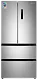 Холодильник отдельностоящий, с инвертором MEFERI MFR83IX TOTAL NO FROST FRENCH DOOR COMFORT, двухкамерный, с зоной свежести, с льдогенератором - изображение kholodilnik_otdelnostoyashchiy_s_invertorom_mfr83ix_total_no_frost_french_door_comfort  