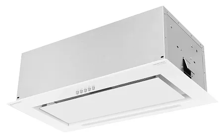 Вытяжка кухонная MEFERI SMARTBOX60WH GLASS POWER, 60 см, встраиваемая, белая, стекло, производительность 900 м3/ч, 3 скорости, низкий уровень шума, режимы отвод и рециркуляция, гарантия 3 года Вытяжка кухонная MEFERI SMARTBOX60WH GLASS POWER, 60 см, встраиваемая, белая, стекло, производительность 900 м3/ч, 3 скорости, низкий уровень шума, режимы отвод и рециркуляция, гарантия 3 года