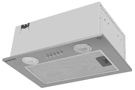 Вытяжка кухонная MEFERI INBOX45IX LIGHT, 45 см, встраиваемая, серая, производительность 650 м3/ч, 3 скорости, низкий уровень шума, режимы отвод и рециркуляция, гарантия 3 года Вытяжка кухонная MEFERI INBOX45IX LIGHT, 45 см, встраиваемая, серая, производительность 650 м3/ч, 3 скорости, низкий уровень шума, режимы отвод и рециркуляция, гарантия 3 года