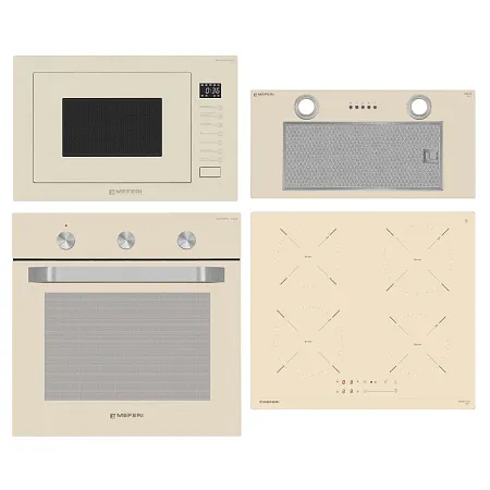 Комплект встраиваемой техники MEFERI 60см бежевый MS60BG46