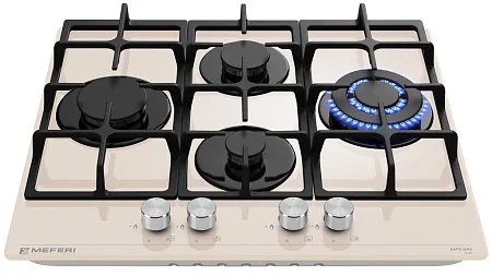Варочная панель газовая MEFERI MGH604BG GLASS ULTRA Варочная панель газовая MEFERI MGH604BG GLASS ULTRA