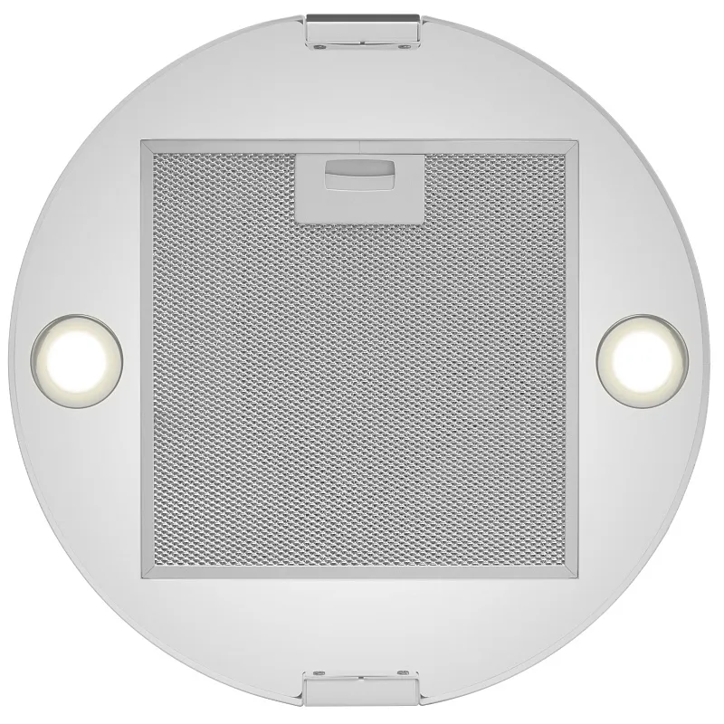 Вытяжка кухонная цилиндрическая островная MEFERI TUBE40WH ISLA COMFORT PLUS, 40 см, белая, производительность 1200 м3/ч, 5 скоростей, режимы отвод и рециркуляция, сенсорное управление, гарантия 3 года