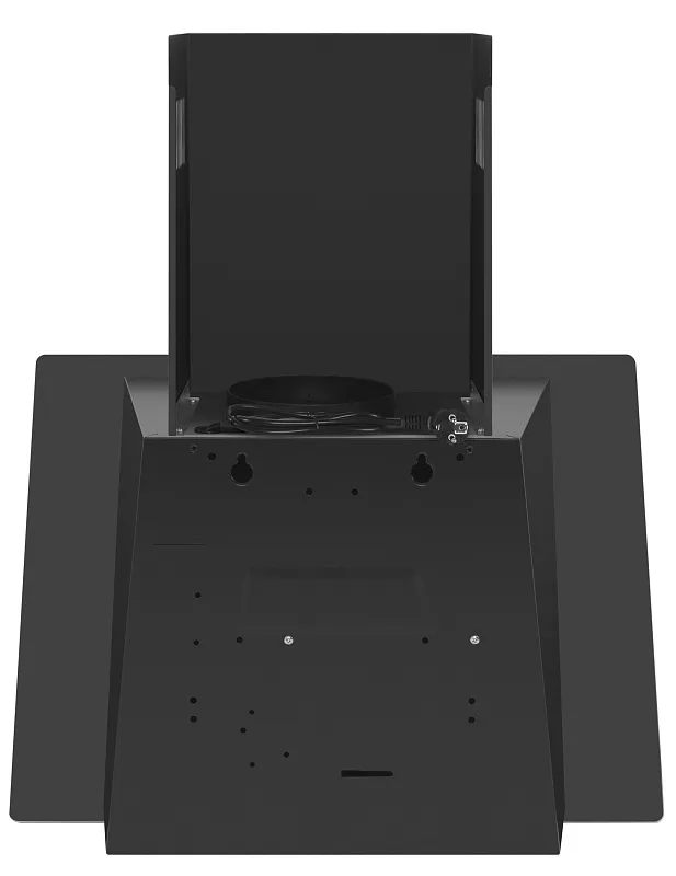 Вытяжка кухонная MEFERI AIRBOX60BK POWER, 60 см, наклонная, черная, стекло, производительность 900 м3/ч, 3 скорости, низкий уровень шума, режимы отвод и рециркуляция, гарантия 3 года