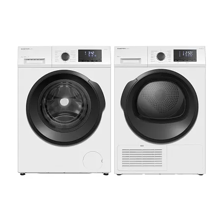 Комплект из стиральной и сушильной машин белый MEFERI MS10WH84 ULTRA