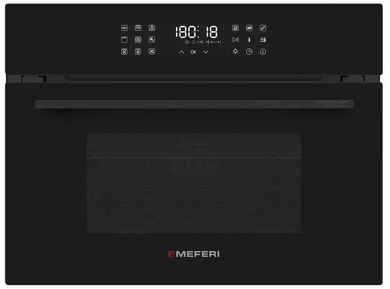 Фото dukhovoy_shkaf_elektricheskiy_meo609bk_microwave на сайте meferi-home.ru Духовой шкаф электрический MEFERI MEO609BK MICROWAVE - изображение dukhovoy_shkaf_elektricheskiy_meo609bk_microwave