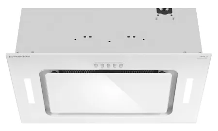 Вытяжка кухонная MEFERI INBOX52WH GLASS ULTRA, 52 см, встраиваемая, белая, стекло, производительность 900 м3/ч, 3 скорости, низкий уровень шума, режимы отвод и рециркуляция, гарантия 3 года Вытяжка кухонная MEFERI INBOX52WH GLASS ULTRA, 52 см, встраиваемая, белая, стекло, производительность 900 м3/ч, 3 скорости, низкий уровень шума, режимы отвод и рециркуляция, гарантия 3 года