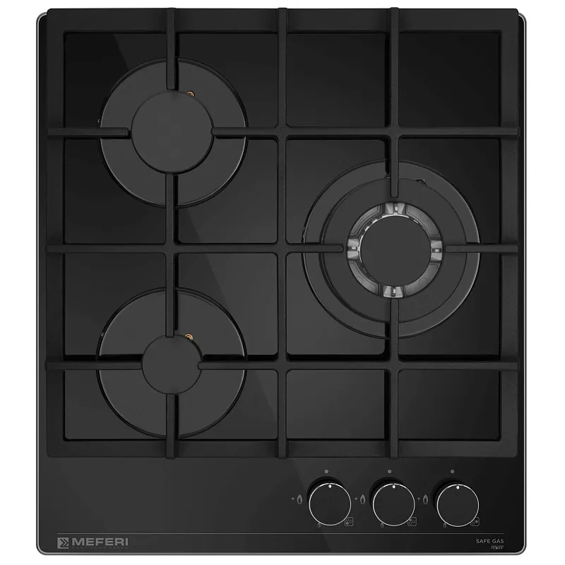 Варочная панель газовая MEFERI MGH453BK GLASS POWER