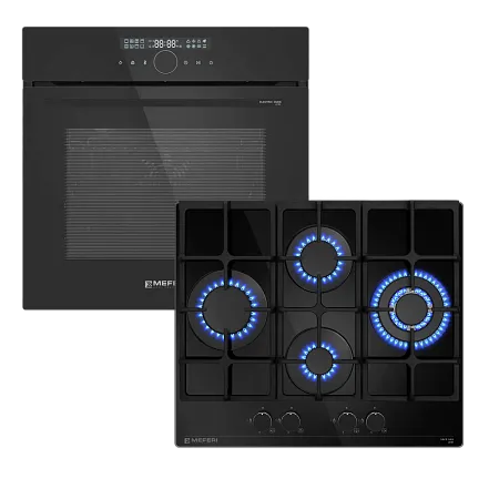 Комплект встраиваемой техники 60см черный MEFERI MS60BK41