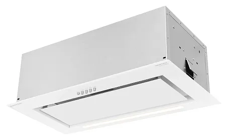 Вытяжка кухонная MEFERI SMARTBOX60WH GLASS POWER, 60 см, встраиваемая, белая, стекло, производительность 900 м3/ч, 3 скорости, низкий уровень шума, режимы отвод и рециркуляция, гарантия 3 года Вытяжка кухонная MEFERI SMARTBOX60WH GLASS POWER, 60 см, встраиваемая, белая, стекло, производительность 900 м3/ч, 3 скорости, низкий уровень шума, режимы отвод и рециркуляция, гарантия 3 года