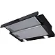 Вытяжка телескопическая кухонная MEFERI SLIDEBOX60BK GLASS ULTRA, 60 см, черная, стекло, производительность 850 м3/ч, 2 скорости, низкий уровень шума, режимы отвод и рециркуляция, гарантия 3 года