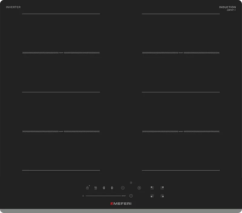 Варочная панель индукционная с инвертором MEFERI MIH604BK COMFORT PLUS