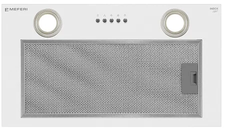 Вытяжка кухонная MEFERI INBOX52WH LIGHT, 52 см, встраиваемая, белая, производительность 650 м3/ч, 3 скорости, низкий уровень шума, режимы отвод и рециркуляция, гарантия 3 года Вытяжка кухонная MEFERI INBOX52WH LIGHT, 52 см, встраиваемая, белая, производительность 650 м3/ч, 3 скорости, низкий уровень шума, режимы отвод и рециркуляция, гарантия 3 года