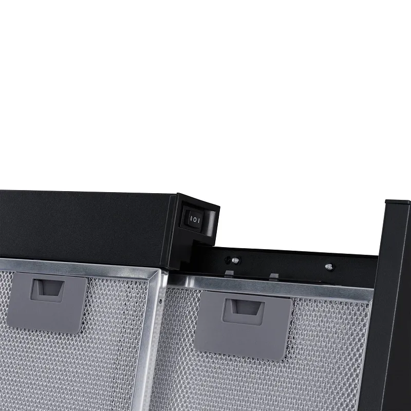 Вытяжка телескопическая кухонная MEFERI SLIDEBOX60BK LIGHT, 60 см, черный, производительность 650 м3/ч, 2 скорости, низкий уровень шума, режимы отвод и рециркуляция, гарантия 3 года