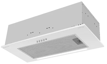 Вытяжка кухонная MEFERI SMARTBOX60WH LIGHT, 60 см, встраиваемая, белая, производительность 650 м3/ч, 3 скорости, низкий уровень шума, режимы отвод и рециркуляция, гарантия 3 года