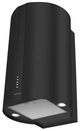 Вытяжка кухонная цилиндрическая настенная MEFERI TUBE40BK POWER, 40 см, черная, производительность 850 м3/ч, 3 скорости, низкий уровень шума, режимы отвод и рециркуляция, гарантия 3 года