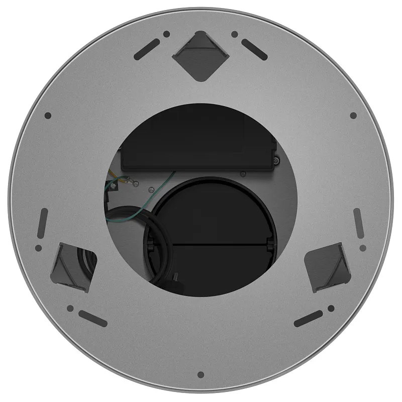 Вытяжка кухонная цилиндрическая островная MEFERI TUBE35IX ISLA ULTRA, 35 см, серая, производительность 1200 м3/ч, 3 скорости, низкий уровень шума, режимы отвод и рециркуляция, гарантия 3 года