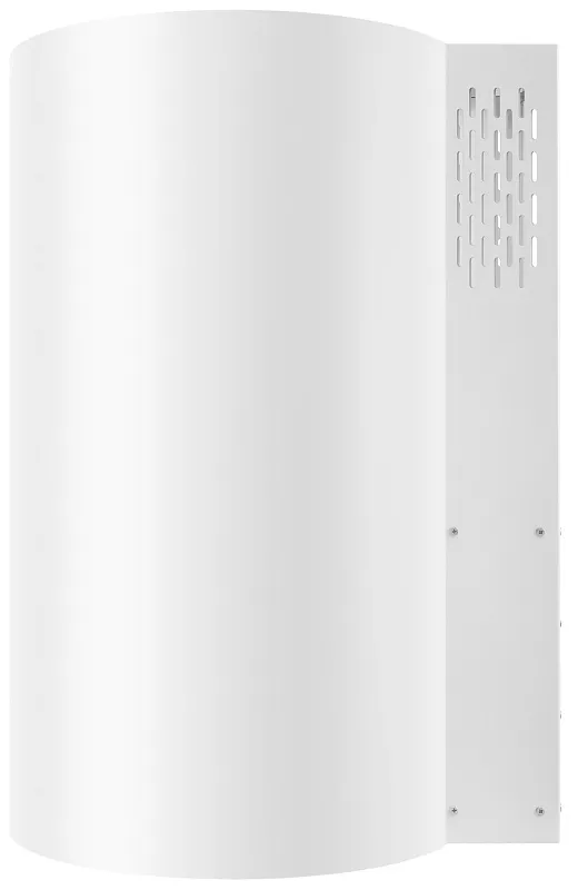 Вытяжка кухонная цилиндрическая настенная MEFERI TUBE40WH COMFORT PLUS, 40 см, белая, производительность 1200 м3/ч, 5 скоростей, низкий уровень шума, режимы отвод и рециркуляция, сенсорное управление, гарантия 3 года