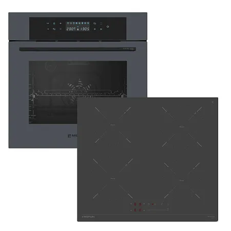 Комплект встраиваемой техники MEFERI 60см серый MS60GR27 Комплект встраиваемой техники MEFERI 60см серый MS60GR27