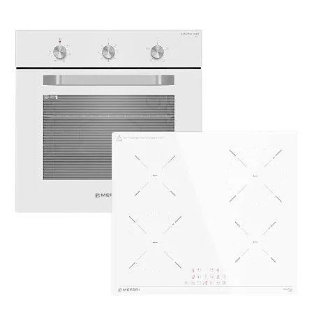 Комплект встраиваемой техники 60см белый MEFERI MS60WH23