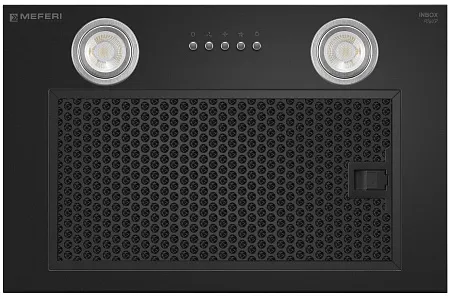 Вытяжка кухонная MEFERI INBOX45BK POWER, 45 см, встраиваемая, черная, производительность 900 м3/ч, 3 скорости, низкий уровень шума, режимы отвод и рециркуляция, гарантия 3 года Вытяжка кухонная MEFERI INBOX45BK POWER, 45 см, встраиваемая, черная, производительность 900 м3/ч, 3 скорости, низкий уровень шума, режимы отвод и рециркуляция, гарантия 3 года