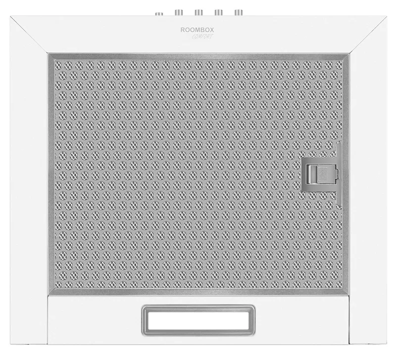 Кубическая вытяжка кухонная MEFERI ROOMBOX40WH COMFORT, пристенная, 40 см, белая, квадратная, производительность 1100 м3/ч, 3 скорости, низкий уровень шума, режимы отвод и рециркуляция, гарантия 3 года