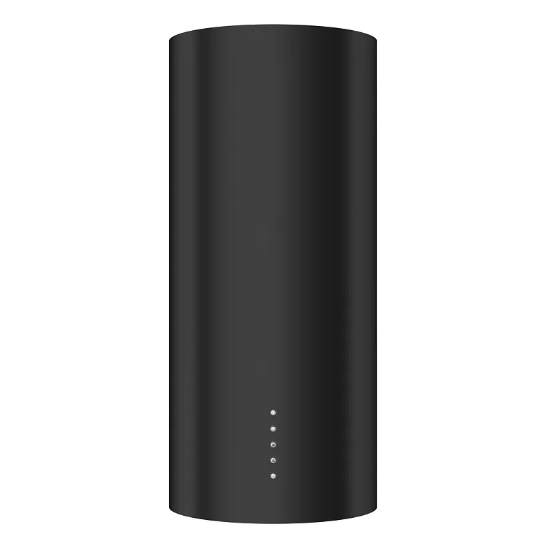 Вытяжка кухонная цилиндрическая настенная MEFERI TUBE35BK ULTRA, 35 см, черная, производительность 1200 м3/ч, 3 скорости, низкий уровень шума, режимы отвод и рециркуляция, гарантия 3 года