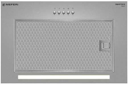 Вытяжка кухонная MEFERI SMARTBOX45IX POWER, 45 см, встраиваемая, серая, производительность 900 м3/ч, 3 скорости, низкий уровень шума, режимы отвод и рециркуляция, гарантия 3 года Вытяжка кухонная MEFERI SMARTBOX45IX POWER, 45 см, встраиваемая, серая, производительность 900 м3/ч, 3 скорости, низкий уровень шума, режимы отвод и рециркуляция, гарантия 3 года