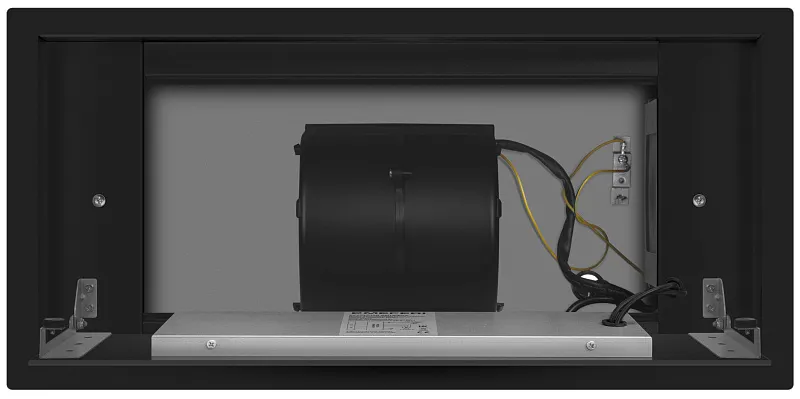 Вытяжка кухонная MEFERI SMARTBOX60BK GLASS COMFORT, 60 см, встраиваемая, стекло, черная, производительность 950 м3/ч, 3 скорости, низкий уровень шума, режимы отвод и рециркуляция, гарантия 3 года