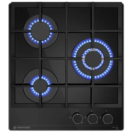 Варочная панель газовая MEFERI MGH453BK GLASS POWER Варочная панель газовая MEFERI MGH453BK GLASS POWER