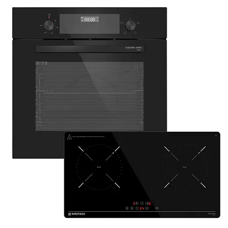 Комплект встраиваемой техники 60см черный MEFERI MS60BK033