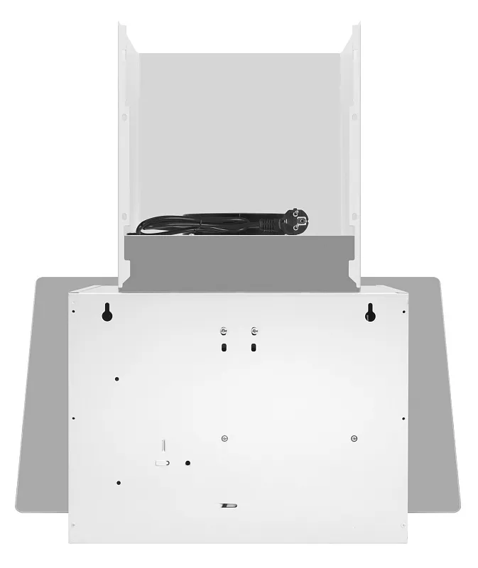 Вытяжка кухонная MEFERI AIRBOX60WH COMFORT PLUS, 60 см, наклонная, белая, стекло, производительность 1200 м3/ч, 3 скорости, низкий уровень шума, режимы отвод и рециркуляция, гарантия 3 года