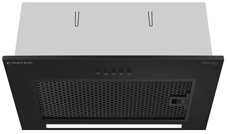 Вытяжка кухонная MEFERI SMARTBOX45BK POWER, 45 см, встраиваемая, черная, производительность 900 м3/ч, 3 скорости, низкий уровень шума, режимы отвод и рециркуляция, гарантия 3 года Вытяжка кухонная MEFERI SMARTBOX45BK POWER, 45 см, встраиваемая, черная, производительность 900 м3/ч, 3 скорости, низкий уровень шума, режимы отвод и рециркуляция, гарантия 3 года