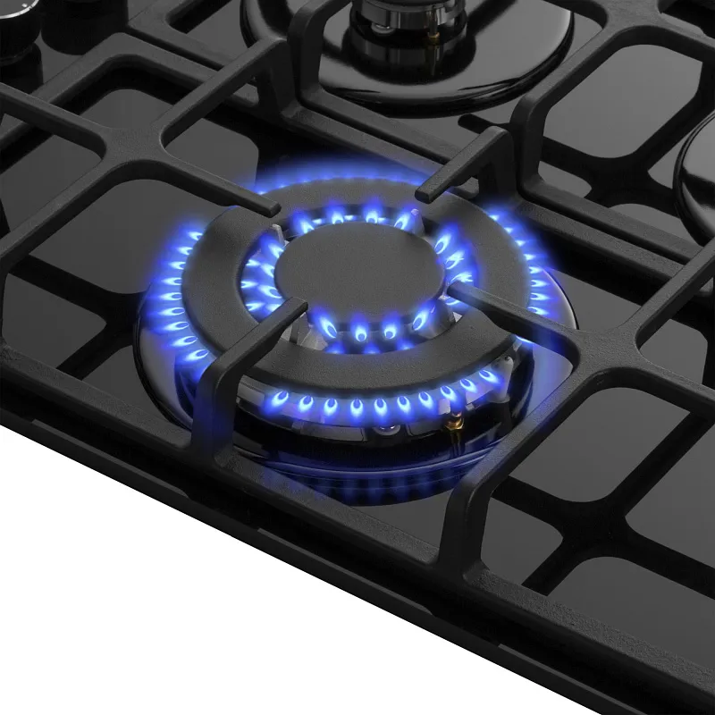 Варочная панель газовая MEFERI MGH604BK GLASS ULTRA