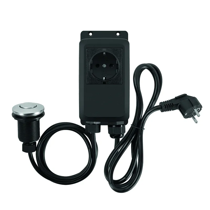 Измельчитель пищевых отходов MEFERI MFD380 PUSH POWER с пневмокнопкой в комплекте (модификация 2025 года)