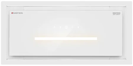 Вытяжка кухонная MEFERI SMARTBOX60WH GLASS COMFORT, 60 см, встраиваемая, белая, стекло, производительность 950 м3/ч, 3 скорости, низкий уровень шума, режимы отвод и рециркуляция, гарантия 3 года Вытяжка кухонная MEFERI SMARTBOX60WH GLASS COMFORT, 60 см, встраиваемая, белая, стекло, производительность 950 м3/ч, 3 скорости, низкий уровень шума, режимы отвод и рециркуляция, гарантия 3 года